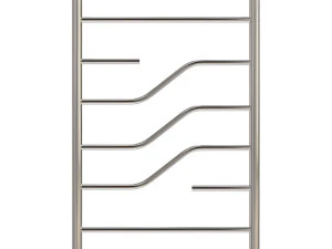 Scaldasalviette ad acqua Secado Rivoli 100x50 nero opaco Modello 3D