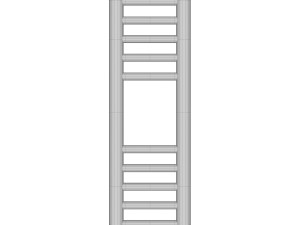 Water heated towel rail Sunerzha Bogema 60x15 straight 3D Model