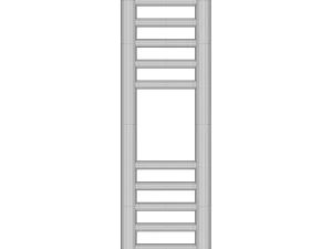 Water heated towel rail Sunerzha Bogema 60x15 straight 3D Model
