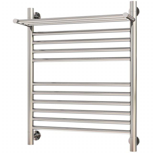 Water heated towel rail Sunerzha Bogema 60x50 with shelf straight Modèle 3D .c4d .max .obj .3ds .fbx .stl .blend 