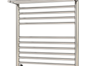 Water heated towel rail Sunerzha Bogema 60x50 with shelf straight Modelo 3D