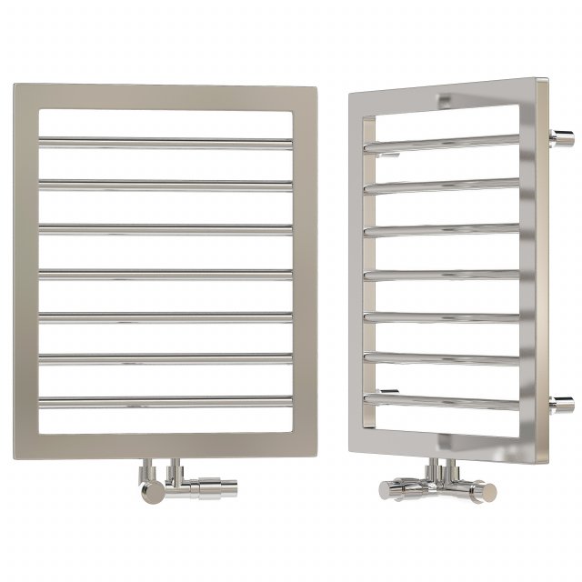 Water heated towel rail Zehnder Subway SUBI 060 045 stainless steel Modelo 3D .c4d .max .obj .3ds .fbx .stl .blend 