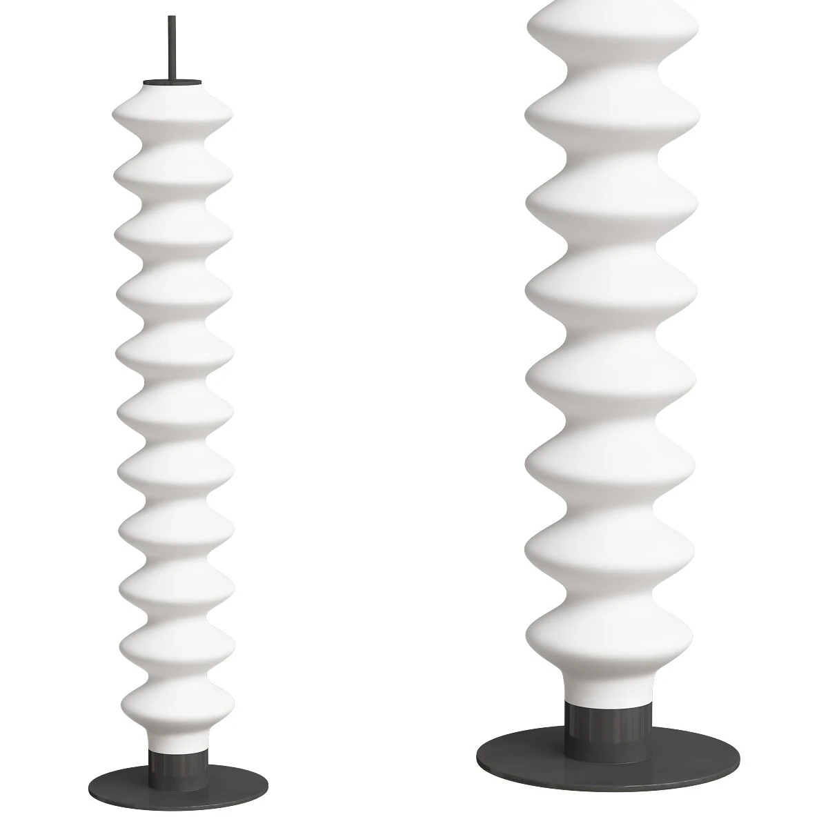 Designer floor lamp Milano by Tubes Radiatori 3D Model .c4d .max .obj .3ds .fbx .stl .blend