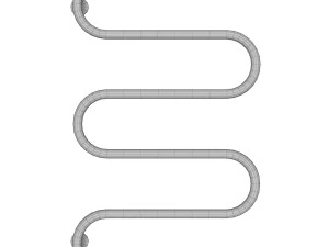 Electric towel rail Terminus W shaped 600x800 3D Model