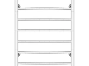 Water heated towel rail Domoterm Calypso P7 50x70 matte black 3D Model