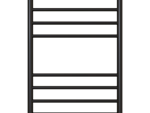 Water heated towel rail EWRIKA Safo AS2 80x50 chrome with mounting kit Modello 3D