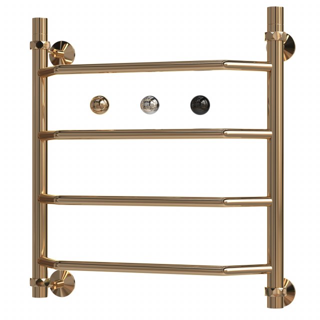 Water heated towel rail EWRIKA Sappho T 60x50 aged bronze 3D Model