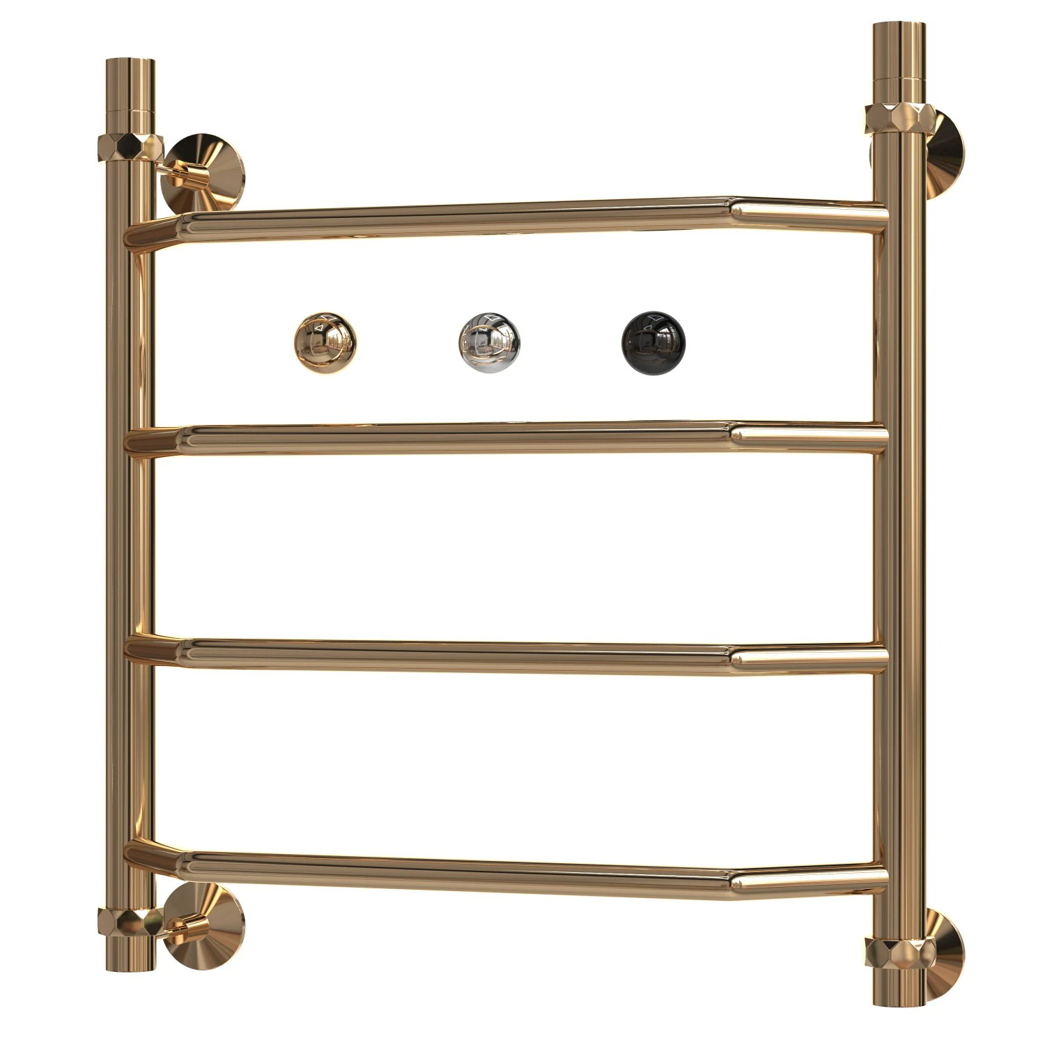 Water heated towel rail EWRIKA Sappho T 60x50 aged bronze 3D Model .c4d .max .obj .3ds .fbx .stl .blend 