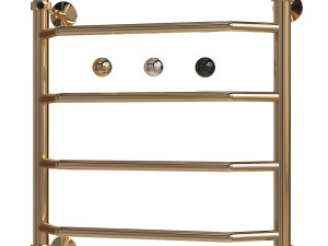 Water heated towel rail EWRIKA Sappho T 60x50 aged bronze 3D Model
