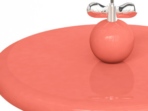Modern Metal Pendant with White Acrylic Shade and Adjustable 3D Model