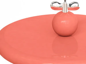 Modern Metal Pendant with White Acrylic Shade and Adjustable 3D Model
