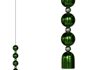 Modern Metal Pendant Light with Adjustable Hanging Length and Round Canopy Shape 3D Model