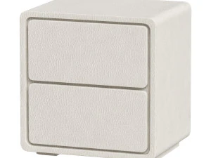 Modern Wood Nightstand with 2 Drawers Small and Stylish Bedroom Storage 3D Model