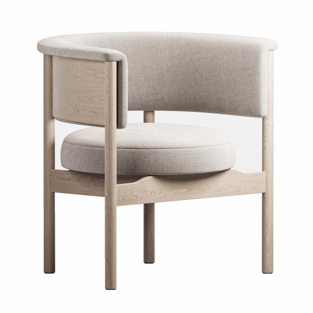 Lounge Chair N CC01 3D 模型 .c4d .max .obj .3ds .fbx .stl .blend