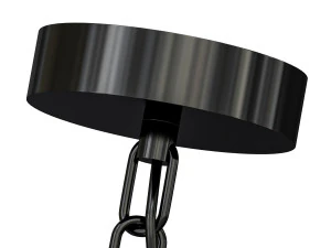 Modern Black Globe Chandelier White Glass Shades Adjustable Hanging Length 3D Model