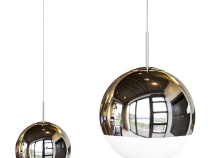 Globe Pendant Ceiling Light Simplicity Metal 1 Light ChromeGold Hanging Ceiling Light 3D Model