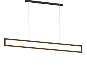 Мінімалістичний світлодіодний світлодіодний світлодіодний світильник із прямокутною рамою Island Light для їдальні, білий, теплий, довгий 3D Модель