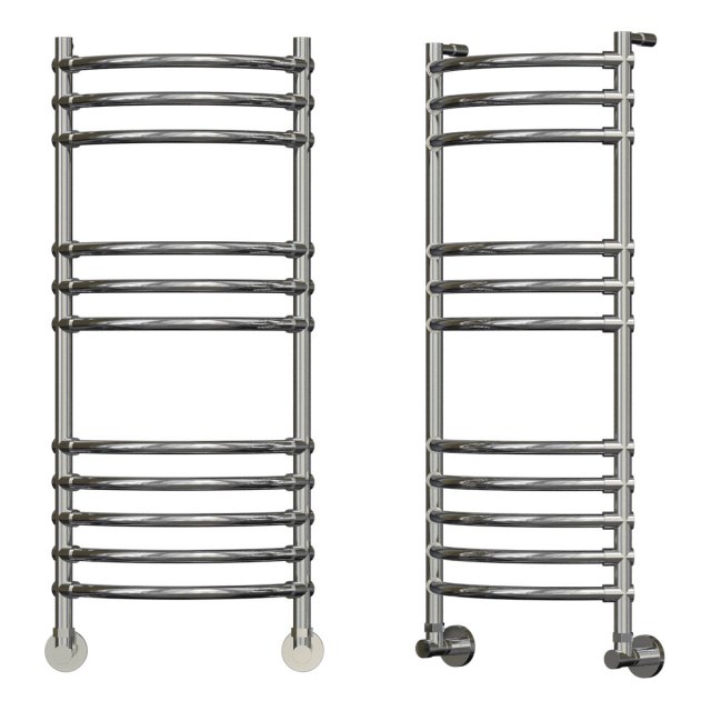 Water heated towel rail Margaroli Luna 434 11 chrome 3D 모델 .c4d .max .obj .3ds .fbx .stl .blend 