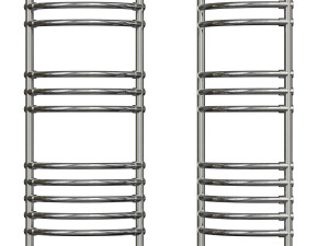 Water heated towel rail Margaroli Luna 434 11 chrome 3Dモデル