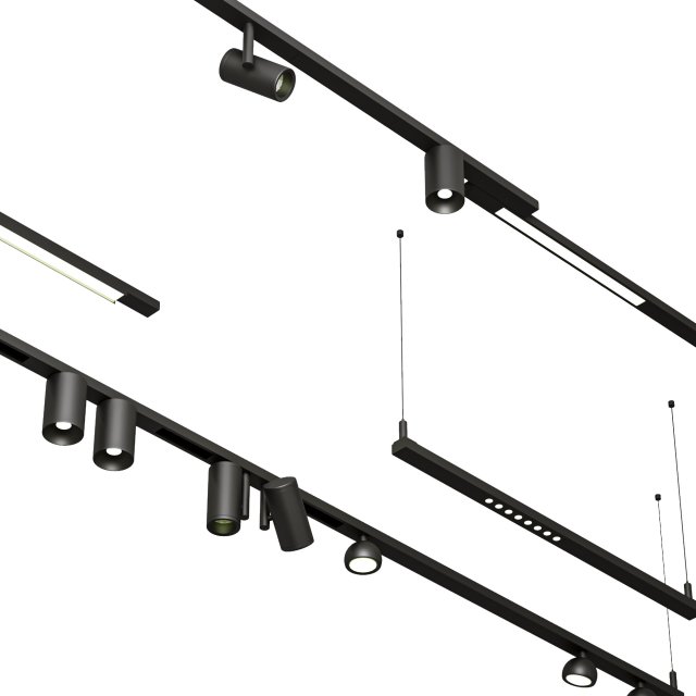 Modular Lighting Instruments 3D Model .c4d .max .obj .3ds .fbx .stl .blend 