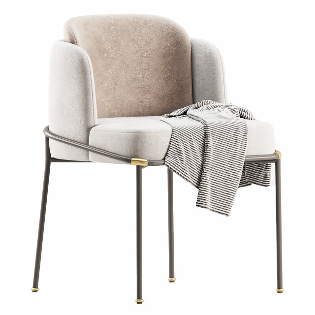 Malina CHAIR 3D Modell .c4d .max .obj .3ds .fbx .stl .blend