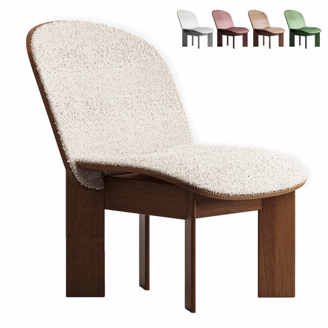 CHISEL LOUNGE CHAIR Model 3D .c4d .max .obj .3ds .fbx .stl .blend 
