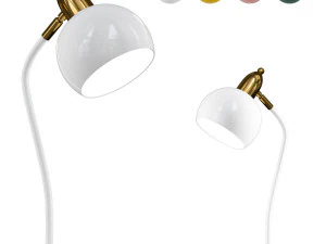 Renk Opsiyonel Macaron Tarzı Masa Lambası Metal Kubbe Gölge Göz Koruması Çalışma Odası Aydınlatma Armatürleri 3D Model