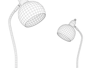 Color Optional Macaroon Style Desk Lamp Metal Dome Shade Eye Protection Studying Room Lighting Fixtu 3D Model
