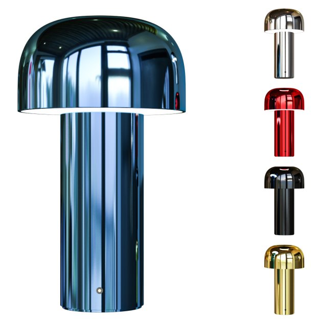 Metal Mushroom Night Table Lamp Minimalist Style LED Table Light 3D मॉडल .c4d .max .obj .3ds .fbx .stl .blend 