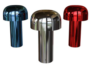 Metal Mushroom Night Table Lamp Minimalist Style LED Table Light 3D Model