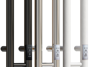 Electric heated towel rail EWRIKA Penelope X2 120x8 black 3D 模型