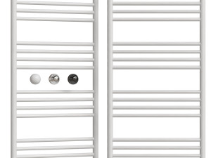 Water heated towel rail Sunerja Boheme 100x50 straight 3D Model
