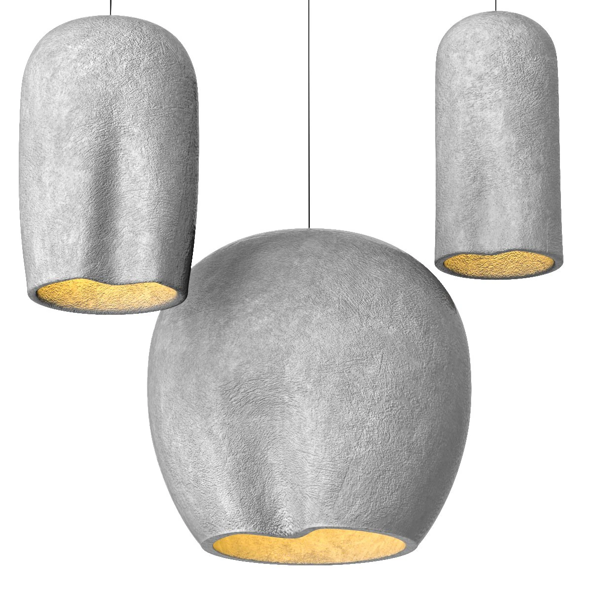 Bucket Pendant Lamp 3D Model .c4d .max .obj .3ds .fbx .stl .blend