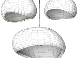 Khmara Resin Pendant Lamp 3D-Modell