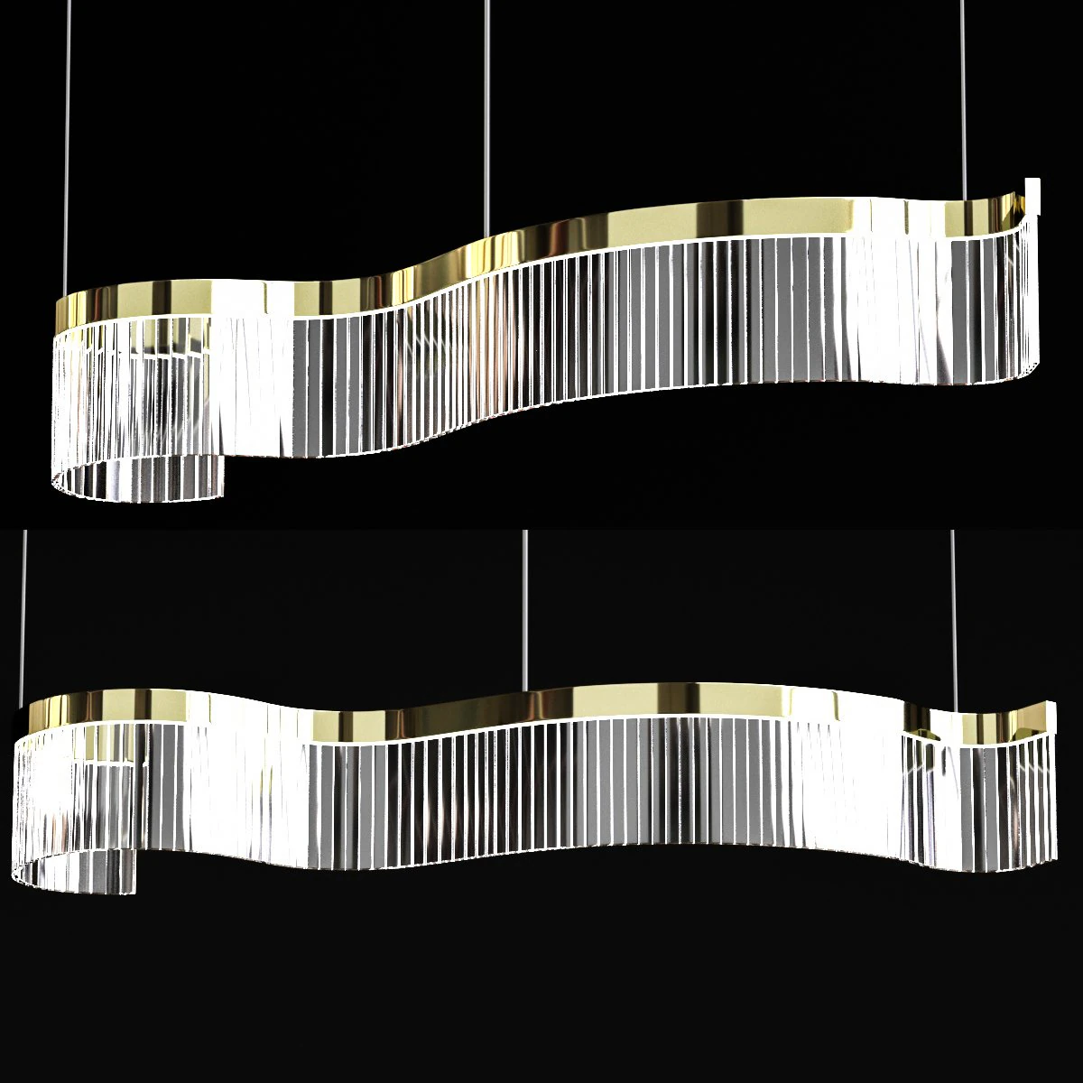 Rack and row lamp DANELIUS LONG 3D Model .c4d .max .obj .3ds .fbx .stl .blend 