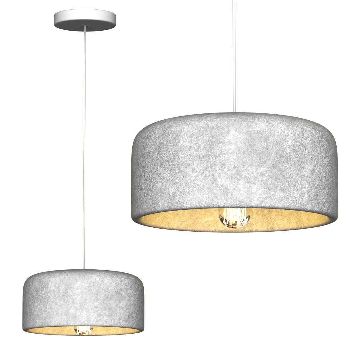 Potcover Clouds Pendant Light 3D Model .c4d .max .obj .3ds .fbx .stl .blend