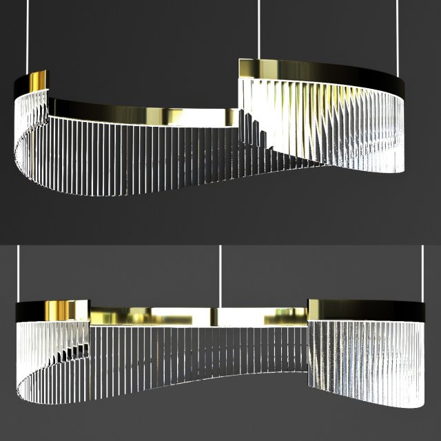 Rack and row lamp DANELIUS 3D Model .c4d .max .obj .3ds .fbx .stl .blend 