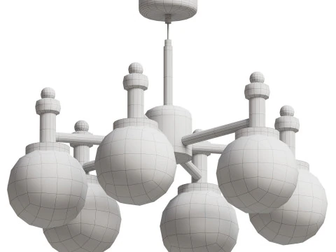 Hanging chandelier LUFTSKIP 3D Model