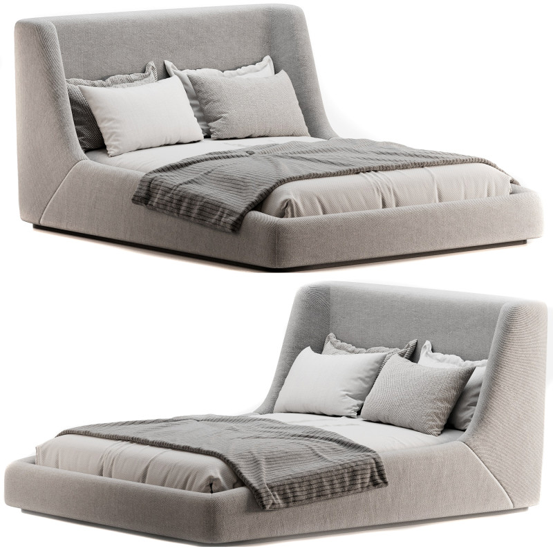 Paloma Bed Sattley Fog 3D 모델 .c4d .max .obj .3ds .fbx .stl .blend 