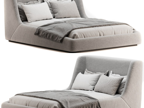 Paloma Bed Sattley Fog 3Dモデル