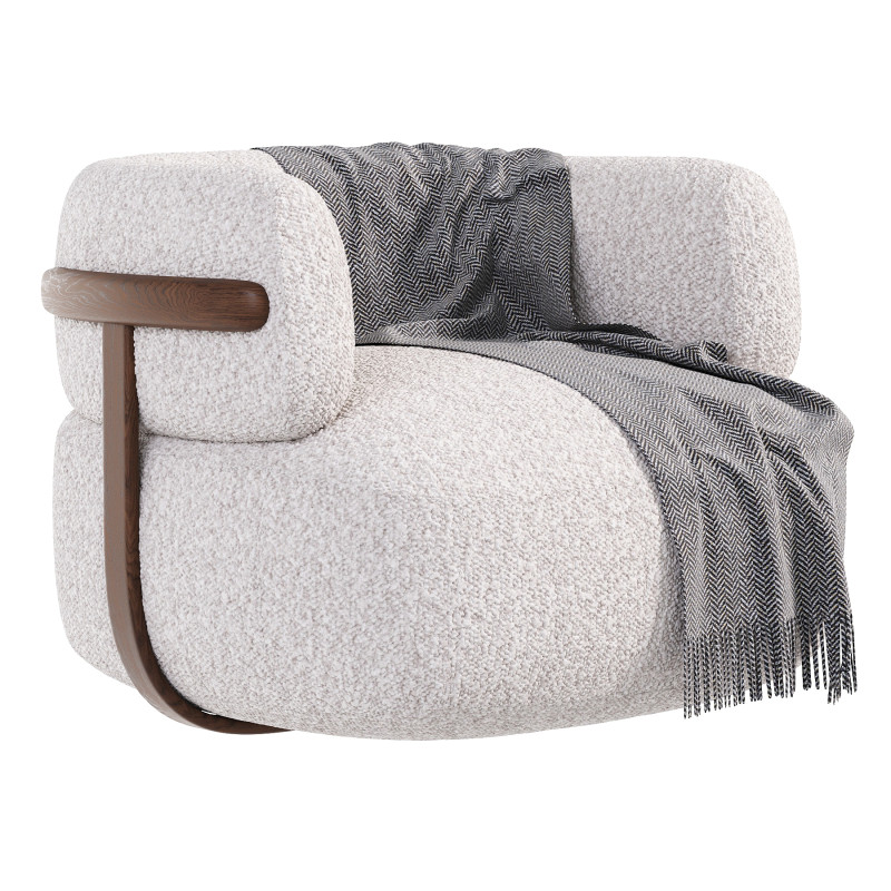 Doss Swivel Chair Altro Snow 3D Model .c4d .max .obj .3ds .fbx .stl .blend 