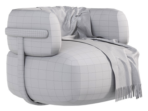 Doss Swivel Chair Altro Snow 3D Model