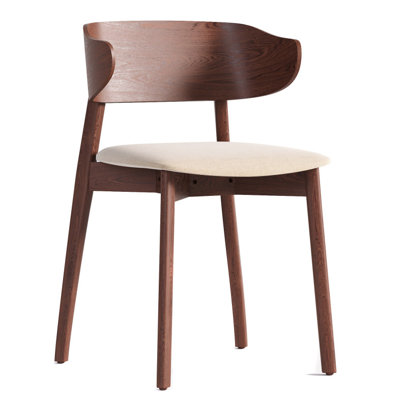 Franco Upholstered Dining Chair Antwerp Natural 3D 模型 .c4d .max .obj .3ds .fbx .stl .blend 