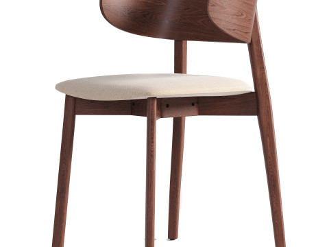 Franco Upholstered Dining Chair Antwerp Natural 3D 模型