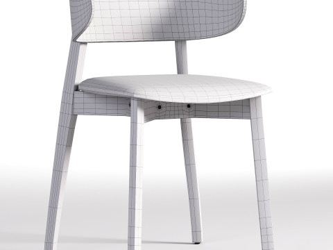 Franco Upholstered Dining Chair Antwerp Natural 3D 模型