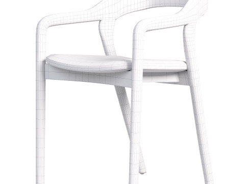 Amare Dining Armchair Sonoma Coco 3D Model