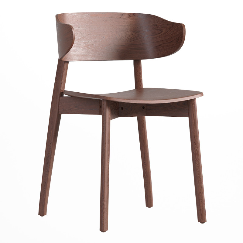 Franco Dining Chair Umber Ash Model 3D .c4d .max .obj .3ds .fbx .stl .blend 
