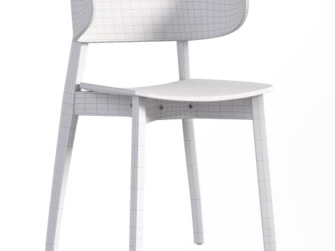 Franco Dining Chair Umber Ash Model 3D