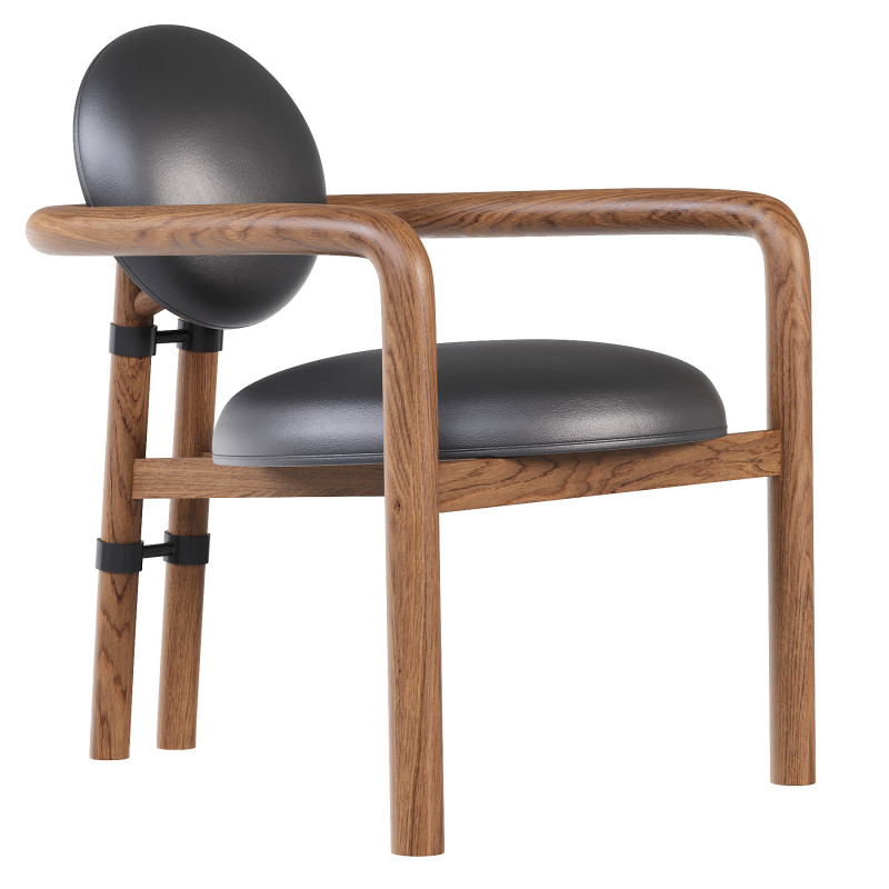 Bria Chair Heirloom Black 3D मॉडल .c4d .max .obj .3ds .fbx .stl .blend 