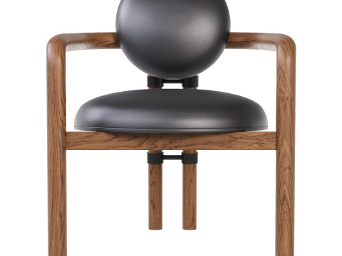Bria Chair Heirloom Black 3D मॉडल